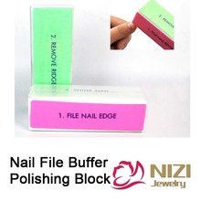 Nail File Buffer 4 Sides 2pcs Nail Art Files Buffer Square 9cmx3cmx2.5cm Polishing Block Manicure Nail Art Tool High Quality 2024 - buy cheap