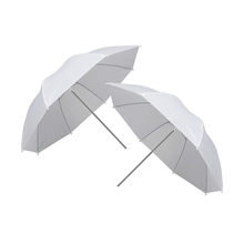 2 шт 33 дюйма 83 см вспышка прозрачный белый мягкий фото-зонт аксессуары для студии 2024 - купить недорого