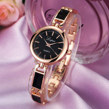Lvpai-Relojes de cuarzo de marca para Mujer, pulsera de cuarzo con diamantes de imitación de acero inoxidable, reloj creativo, 2019 A 2024 - compra barato