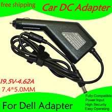 High quality DC Power Car Adapter Charger 19.5V 4.62A For Laptop Dell 7.4*5.0MM 90W Input DC11-15V max 10A 2024 - buy cheap