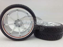 Neumático con borde de rueda W8S1CW (cromo + pintura blanca) 3mm offset apto para neumático de 1/10 para turismo 1/10, 4 Uds., 1/10 2024 - compra barato