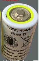 Bateria recarregável tamanho d ni-cd 1.2v-1 peça 2024 - compre barato