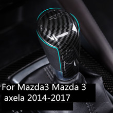 Gear shift lever head cover trim sequins auto accessories Interior decoration For Mazda3 Mazda 3 axela 2014-2018 2024 - buy cheap