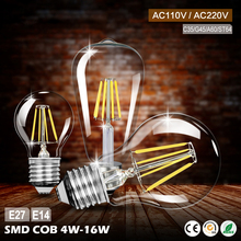 LED Candle Bulb E14 C35 Filament Light E27 ST64 LED Edison Lamp Replace 25w 40w 50w Incandescent LED Bulb 110V 220V A60 bombilla 2024 - buy cheap