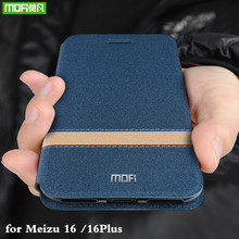 MOFi флип-чехол для Meizu 16 чехол для Meizu 16 Plus Coque TPU для Meizu16 Folio силиконовый корпус подставки искусственная кожа Капа 2024 - купить недорого