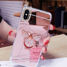 Diamond Plating Mirror Phone Back Case For iPhone 5S 5 SE 6 6S 7 Plus 8 X XR XS Max Cover Soft Silicon TPU Frame Protective Case 2024 - buy cheap