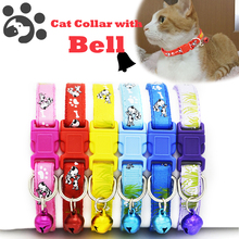 Cat Collar for Small Dogs Adjustable Collar with Bell Breakaway Basic Pet Collars Cat Collars Leads Puppy Pet Products MP0069 2024 - buy cheap