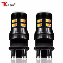 Super Led 2x 3157 Switchback Led Bulbs White&Yellow Dual Color P27 T25 Led Turn Signal Tail Brake Stop Light 7443 1157/BAY15D 2024 - buy cheap