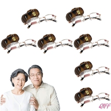 Drop&Wholesale 1PC Mini Foldable Reading Glasses Metal Full Frame Case Eyeglass +1.00 to +4.00 APR28 2024 - buy cheap