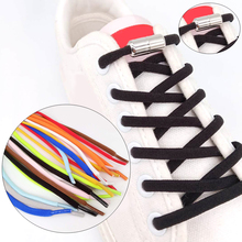 1Pair No Tie Shoelace Elastic Locking Shoelaces Kids Adult quick and easy Semicircle Shoe Lace With Capsule Lazy Shoe Laces 2024 - buy cheap