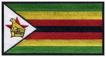 Bandera bordada de Zimbabue, 3 "de ancho, parches, apliques de tela, parches textiles 2024 - compra barato