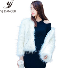 Faux Fox Fur Coat Female 2018 Winter Fashion New Mink hair Plush jacket Warm Loose Long sleeve Winter Short Fur Coat Woman L0286 2024 - buy cheap