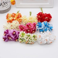 Marigold-ramo de flores artificiales para decoración del hogar, mini ramo de margaritas de 3,5 cm, diy, para boda, 6 uds. 2024 - compra barato