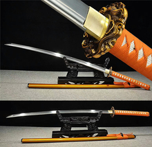 Handmade Japanese Sword Samurai Katana Manganese Steel Blade Full Tang 2024 - buy cheap