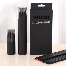 12 pcs/lot Korea Black Wood Colored Pencils 12 Colors School Student Pencil for Drawing Soft Painting Sketch Stationery Supplies 2024 - buy cheap