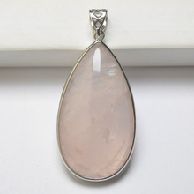 Rose Crystal Stone Water-drop Pendant Fashion Jewelry For Woman Gift S3080 2024 - buy cheap