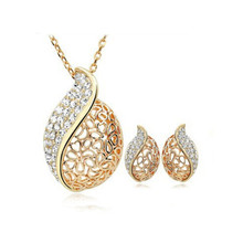 Модная женская цепочка Стразы с полыми листьями, женское ожерелье, ювелирные изделия ND289 2024 - купить недорого