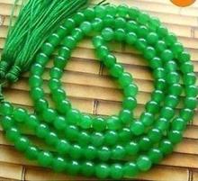 Ожерелье из тибетских буддистских зеленых бусин 108, 6 и 8 мм 2024 - купить недорого