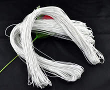 DoreenBeads 80 м оптовая продажа Белый вощеный хлопок ожерелье шнур 1 мм (B08086), yiwu 2024 - купить недорого