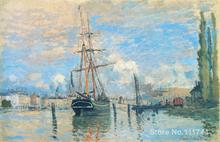 Paintings for bedroom The Seine at Rouen Claude Monet reproduction art High quality Hand painted 2023 - buy cheap