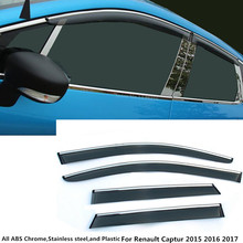 Car Cover Stick Lamp Plastic Window Glass Wind Visor Rain/Sun Guard Vent 4pcs For Renault Captur 2015 2016 2017 2018 2024 - buy cheap
