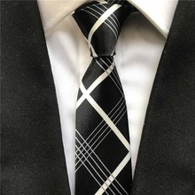 Corbatas de poliéster de 5 cm estrecha y delgada Corbata con patrones únicos a rayas para hombres 2022 - compra barato