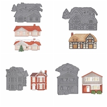 Countryside House Mixed Shape Metal Cutting Dies Stencil Scrapbook Album Embossing For Gift Card Making Handcrafts Decor 2024 - buy cheap