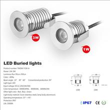 3 Вт IP67 Водонепроницаемый CREE LED наружный наземный садовый путь напольный подземный похороненный светильник подземный светильник встраиваемый точечный светильник 2024 - купить недорого