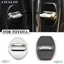 Ceeyes-cubiertas de acero inoxidable para coche, cubierta de cerradura de puerta, para Toyota Corolla Avensis Rav4 Yaris, accesorios, estilo de coche, 4 Uds. 2024 - compra barato