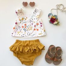 Toddler Infant Baby Girls Floral Summer Print T-shirt Tops And Shorts Pants Outfit Clothes 2024 - buy cheap