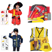 Disfraz de bombero Sam para niños y niñas, traje de Halloween para fiesta de disfraces, ropa de Cosplay de bombero, sombrero de ax, extintor de fuego 2024 - compra barato