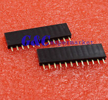 10PCS 2.54mm Pitch 12 Pin Female Single Row Straight Header Strip 2024 - buy cheap