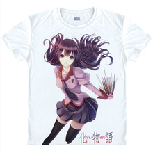Bakemonogatari Monstory Anime gifts Christmas T shirts Japanese anime shirt 3d print Cosplay t-shirt Men's t-shirt Camisetas 2024 - buy cheap