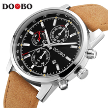 DOOBO Military Sport Men Quartz Watch D039 Fashion Mens Watches Top Brand Luxury Leather Strap ManWristwatch Relogio masculino 2024 - buy cheap