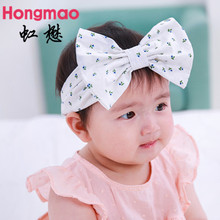 1pcs 2019 New Bowknot Elastic Hair Band Bebe Turban Band Cherry Printing Headbands Kids Headwear Hair Accessories 2024 - buy cheap