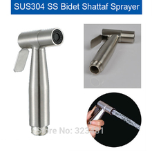 Ducha Luxurious Toilet Bidet Stainless Steel SUS 304 Portable hand Toilet Shower Shattaf  Spray Brushed Nickle Free Shipping 2024 - buy cheap