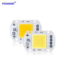 Foxanon COB Chip Light High Power 50W 30W 20W White/Warm White Smart IC LED Bulb Lamp For DIY Outdoor Diode Floodlight Spotlight 2024 - buy cheap
