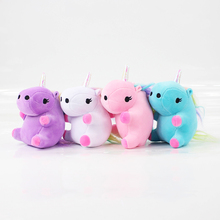 14cm 4pcs/lot Unicorn Horses Plush Toy Pendant Cute Mini Cartoon Soft Stuffed Plush Animals Doll For Kids Gift Free Shipping 2024 - buy cheap