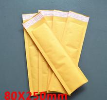 Bolsa de Embalaje de papel de burbujas larga, 50 Uds., color amarillo, para correo, envío de correo 2024 - compra barato