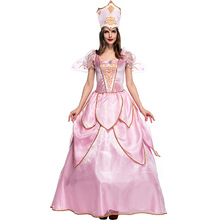 Fantasia de fada poderosa de luxo, sexy, elegante, adulto, glanta, assistente de oz, vestido de halloween, imperdível 2024 - compre barato