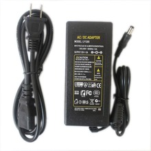 12v 5a ac/dc carregador de fonte de alimentação, adaptador de transformador para 5050 3528 led rgb strip light eua/reino unido/ue/au