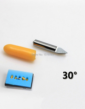 Frete grátis 5 pçs 30 graus ioline lâmina de plotador de corte ioline vinil cortador faca bit 2024 - compre barato