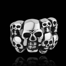 2017 Multiple Skeleton Personality Fashion Accessories Men Rings Halloween Death Rings Punk Gothic Unisex Men Women Jewelry 2024 - buy cheap
