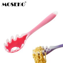 Силиконовая лапша MOSEKO, вермишель лопатка для макарон, кухонный инструмент, паста, лапша, дуршлаг, ложка для спагетти 2024 - купить недорого