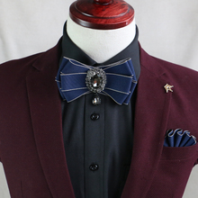 New Free Shipping fashion male MEN'S 2016 wedding British luxury dress wedding groom groomsman Headdress bow tie Korean TYPE2 2024 - buy cheap