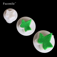 3pcs/set Fondant Tools Ivy Leaf Sugarcraft Cutters for Cake Decorating 01101 2024 - buy cheap