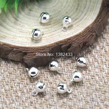 100pcs bell Charms  silver tone 3D bell charm pendant 9x6mm 2024 - buy cheap