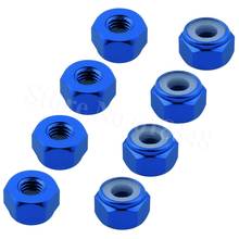 8PCS Aluminum M3 Lock Nuts Nylon For Redcat Racing HPI Himoto HSP Team Associated Traxxas Axial RC Car Vehicles Spare Parts 2024 - buy cheap