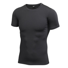 Summer Men Compression Basketball Running Tops Short Sleeve Sports Tight T Shirts Fast Drying Fitness GYM Base Layer Tops 2024 - buy cheap