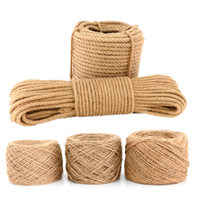 15M 4mm 5mm 7mm Natural Jute 3 Shares Twisted Cord Hemp Rope DIY Craft Decoration Rope Thread for Gift Packing / Bags / Tag CD18 2024 - buy cheap